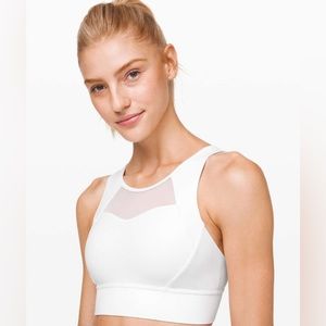 Lululemon Breathe It In Sports Bra - White - Size 4 - No Longer Sold!